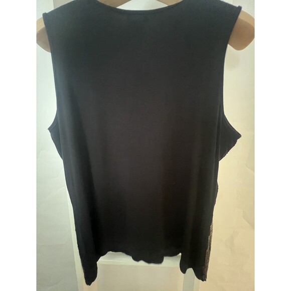 Dressy Tank Top Black Sequins Womens XL NEW Weddings Dates Nue Options SNCS2542B - Picture 13 of 14